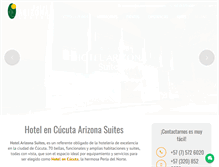 Tablet Screenshot of hotelarizonasuites.com